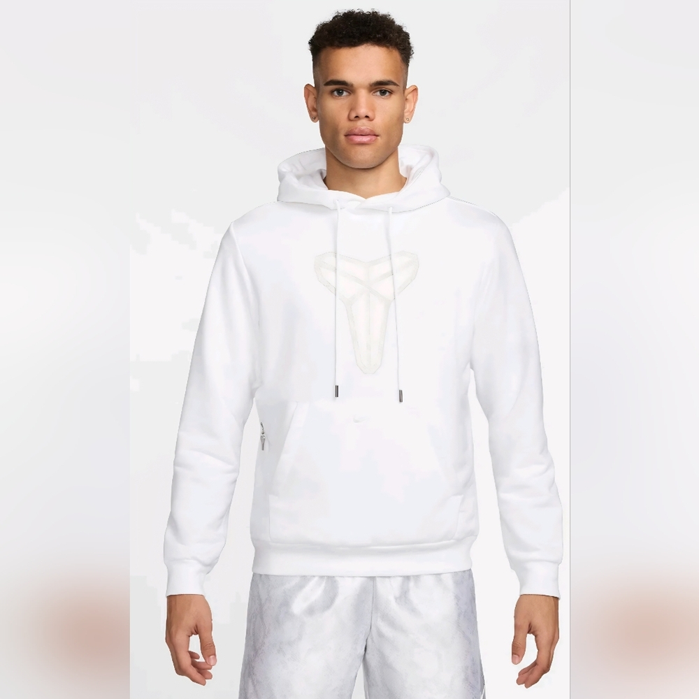 Kobe Bryant Nike White Hoodie with Subtle Logo